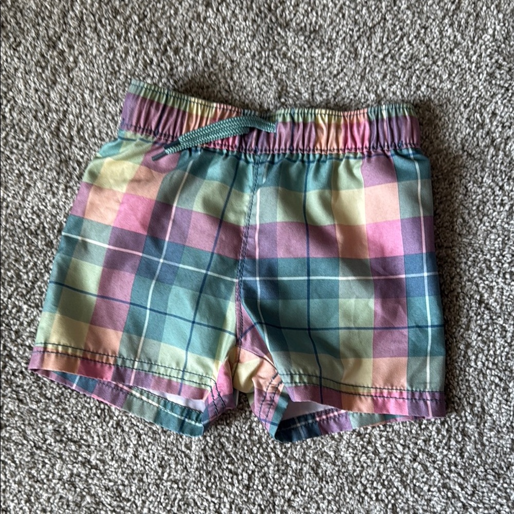 Colorful Plaid Swim trunks